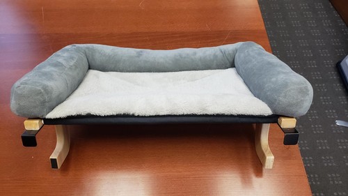 Window Sill Mounted Cat Bed w/ Wood Brackets – Plush – 24” – New No Box
