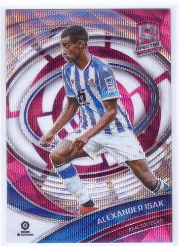 Alexander Isak 2021-22 Panini Chronicles Spectra La Liga Pink Wave Prizm #/19