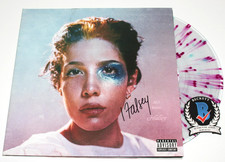 HALSEY SIGNED 'MANIC' ALBUM STORE EXCLUSIVE PINK SPLATTER VINYL RECORD BECKETT