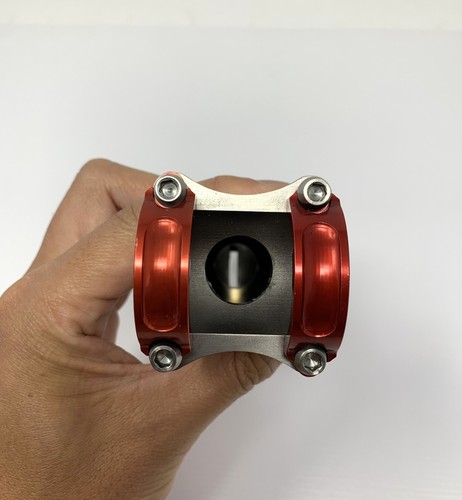 Titanium 110mm x 31.8mm Stem with Red Face Plate - Picture 5 of 8