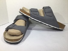 Birkenstocks Men  s Size 9 EU 42 Narrow Arizona Desert Soil Gray Slides Y23-1538