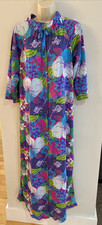 VTG 60 s Mod MCM Dela-Ann Loungewear M Psychedelic Maxi Robe House Coat