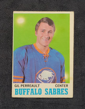 1970-71 O-PEE-CHEE GILBERT PERREAULT ROOKIE CARD #131 BUFFALO HOF NHL HOCKEY