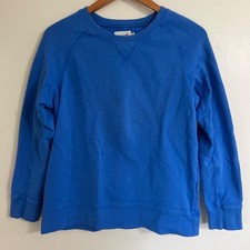 Pact organic cotton sweatshirt women's medium blue long sleeve crewneck