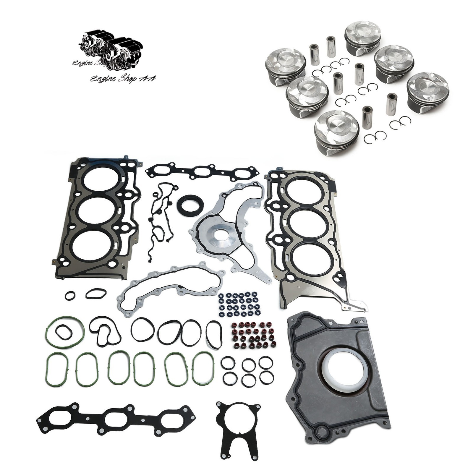 Engine Overhaul Kit & Piston Kit 86.50mm Fit For Maserati Levante Ghibli 3.0T