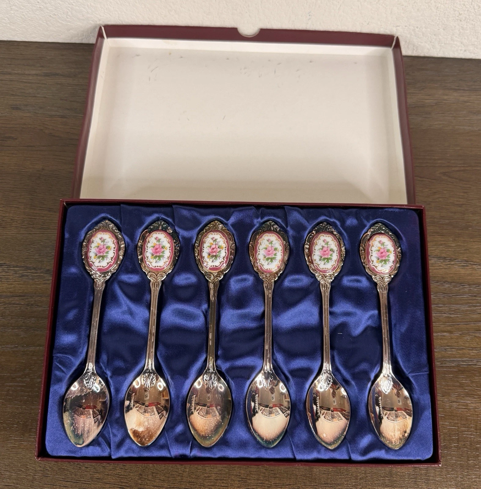 Vintage Silver Plated Coffee/Tea/Dessert Spoons (6) Made In South Korea