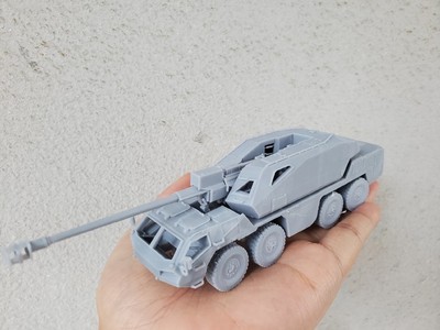 3D printed 1/72 Czech DANA Cannon car unpainted model kit