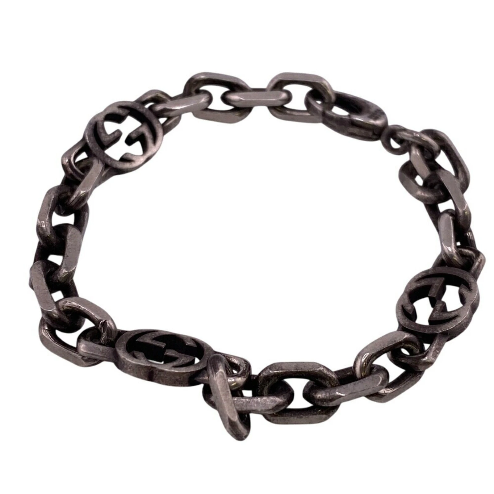 GUCCI Gucci Bracciale ad Incastro Cavigliera Argento Unisex GZl1946b