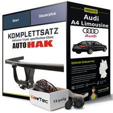 Anhängerkupplung starr für AUDI A4 Limousine +E-Satz KIT kpl. NEU inkl. EBA