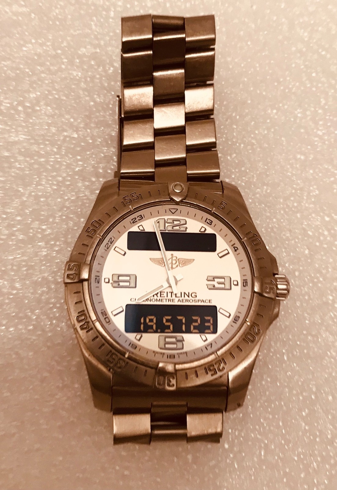 BREITLING EVO CHRONOMETER AEROSPACE TITANIUM WHIT… - image 11