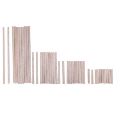 10 stück Balsa Holz Sticks Runde Scheibe Unfinished Woodcraft