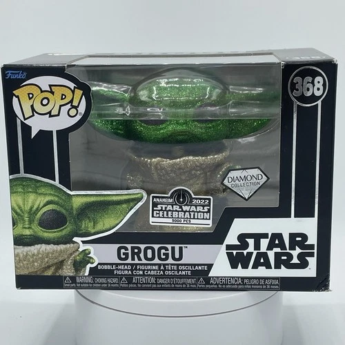 Funko Pop! Star Wars 368 Grogu Diamond 2022 Star Wars Celebration LE 5000