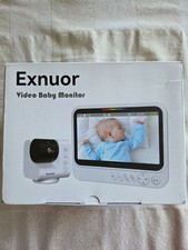 Exnuor Video Baby Monitor with HD Camera  7" Screen Night Vision No WiFi