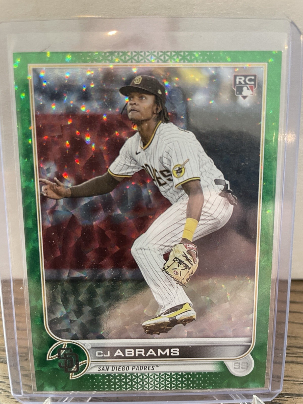 2022 Topps Update Series - C.J. Abrams Green Foil /499 (RC) Card #US34