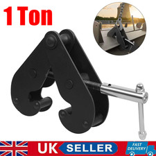 1 Ton Beam Lifting Clamp Adjustable Girder Heavy Duty Beam Hangers Black 1000Kg