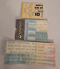 BLUE OYSTER CULT AC/DC MOLLY HATCHET 1980 + 1976 Concert Ticket Stub Lot