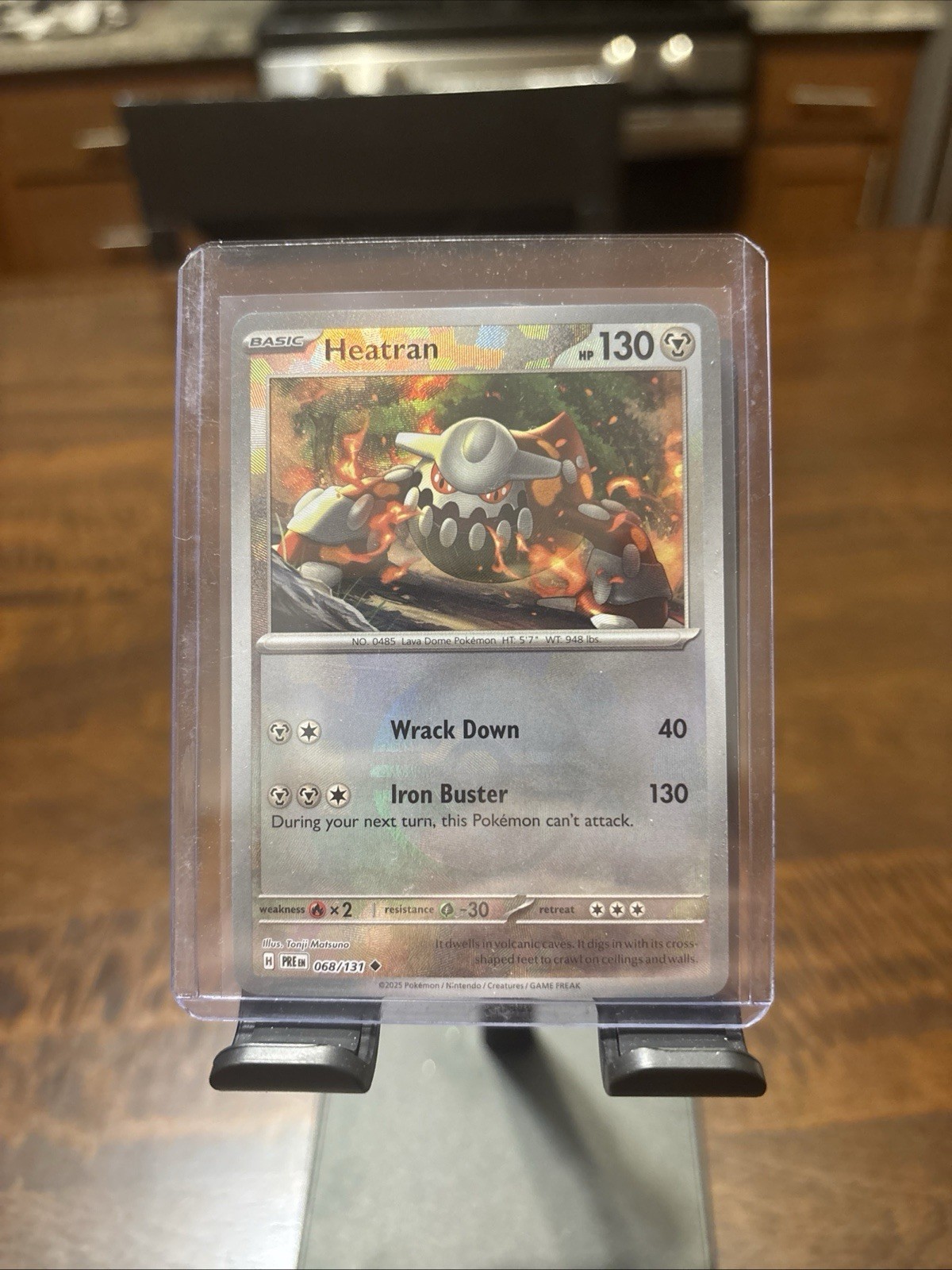 Heatran Master Ball Reverse 068/131 Pokemon Prismatic Evolutions NM