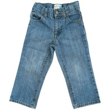 Old Navy Toddler Jeans Size 3T Vintage RN54023 Mid Wash Adjustable Waist