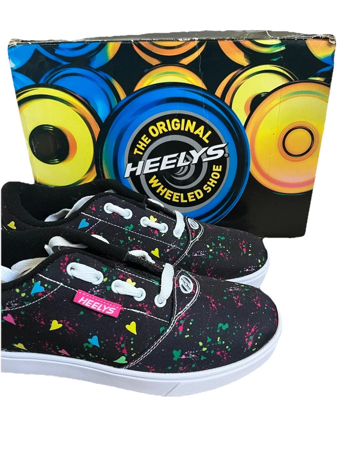 Nuevo Heelys Pro 20 Negro Multicolor Corazones Moda Juvenil Talla 6 Patinador He101473h Foto 2 de 4