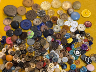 Huge Antique Vintage Clothing Buttons