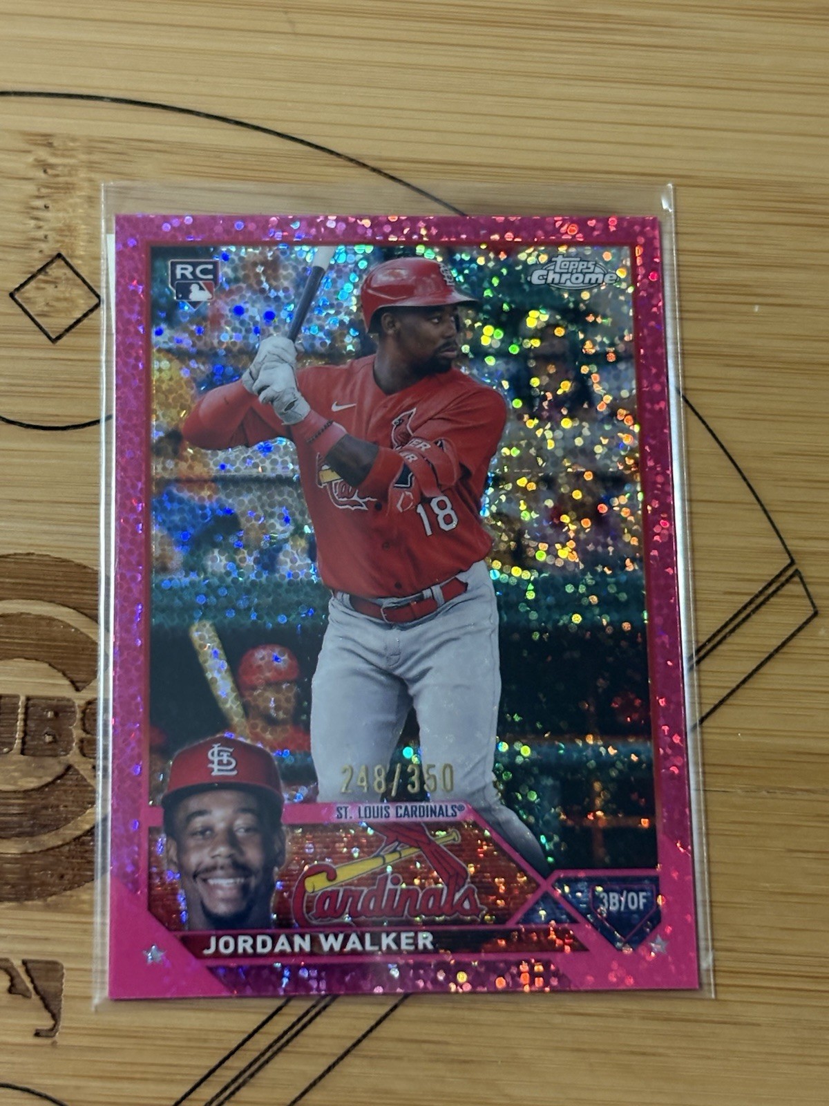 2023 Topps Chrome - Jordan Walker #209 Magenta Speckle Refractor /350 (RC)