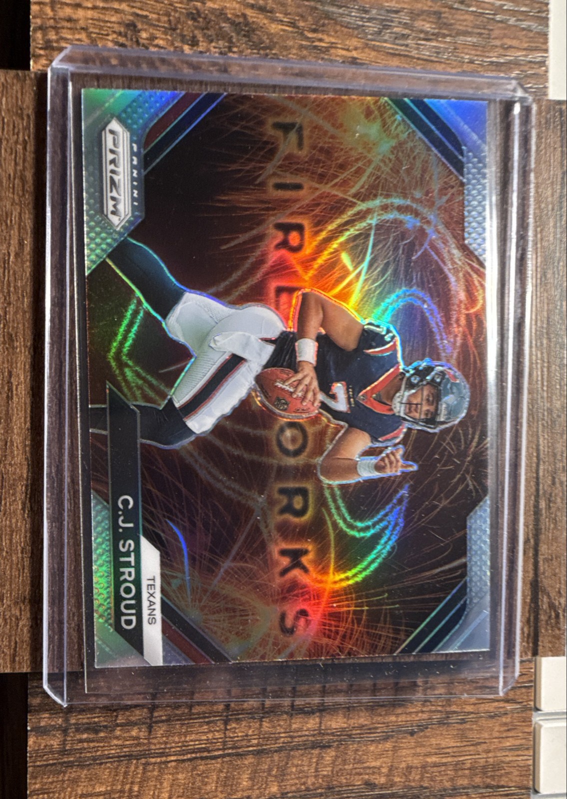 2023 Panini Prizm - Fireworks C.J. Stroud #F-10 Silver Prizm (RC)