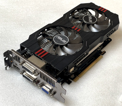 ASUS NVIDIA GeForce GTX650Ti 2GB GDDR5 PCI-E HDMI 2×DVI VGA Video Grafikkarte