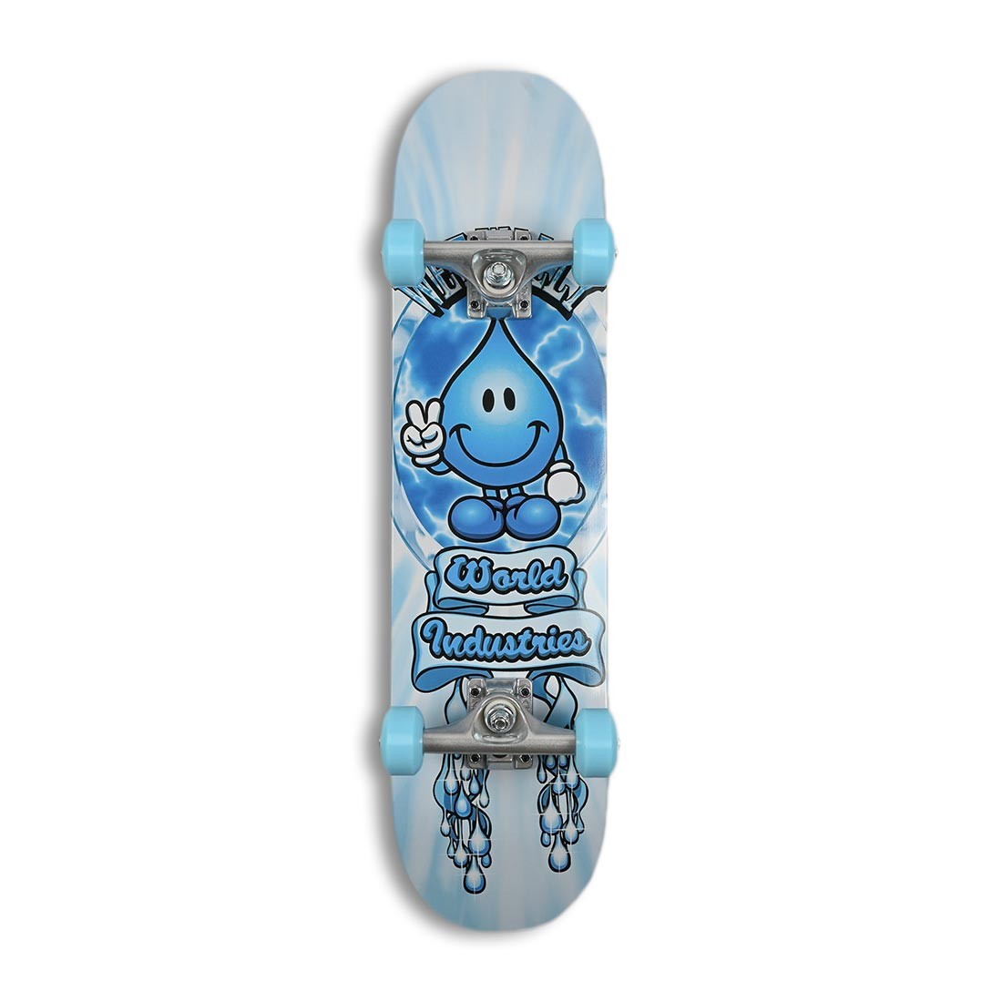 World Industries Wet Willy Icon Soft Top 7.25"" Complete Skateboard
