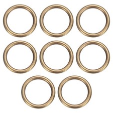 8Pcs H59 Brass O Ring 1.57" OD. 1.22"T Seamless Welded Circle Loop Bronze