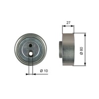 Gates Umlenk-/FüHrungsrolle, Keilrippenriemen T36755 FüR Suzuki