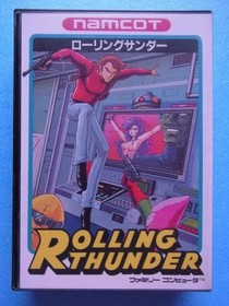 Namco Rolling Thunder Famicom 1989 Empty Box Only