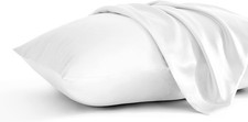 2 Pack Standard Silk Satin Pillowcases for Hair and Skin, Silky Soft and