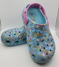Lisa Frank Crocs Rainbow Unicorn Clog Shoes Size J2