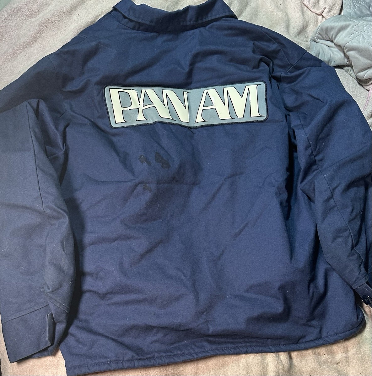 RARE Vintage Pan Am Airlines 1960s Mens Blue Ground Crew Uniform