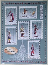 FRANCE - SCOTT# 4253 - SOLDIERS - SOUVENIR SHEET OF 6 - MNH