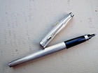 PARKER 75 FOUGERE 925 ARGENT MASSIF STERLING SILVER FELT TIP ROLLER B PEN FRANCP — photo 8