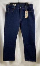 Levi's 501 Original Men's Jeans Dark Wash Straight Leg Button Fly NWT 36x30