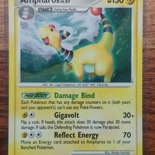 Pokémon Ampharos Platinum 1/127 Holo Rare 130 HP Stage 2 Card 2009 English