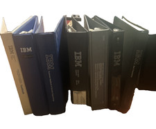 Vintage IBM Computer Manual Lot 7 Original Binders EMPTY