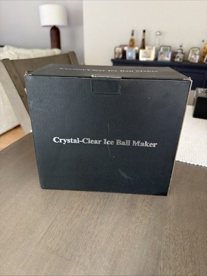  Premium Clear Ice Ball Maker Mold - 2 Large 2.4'' Crystal Clear Ice B... NEW!