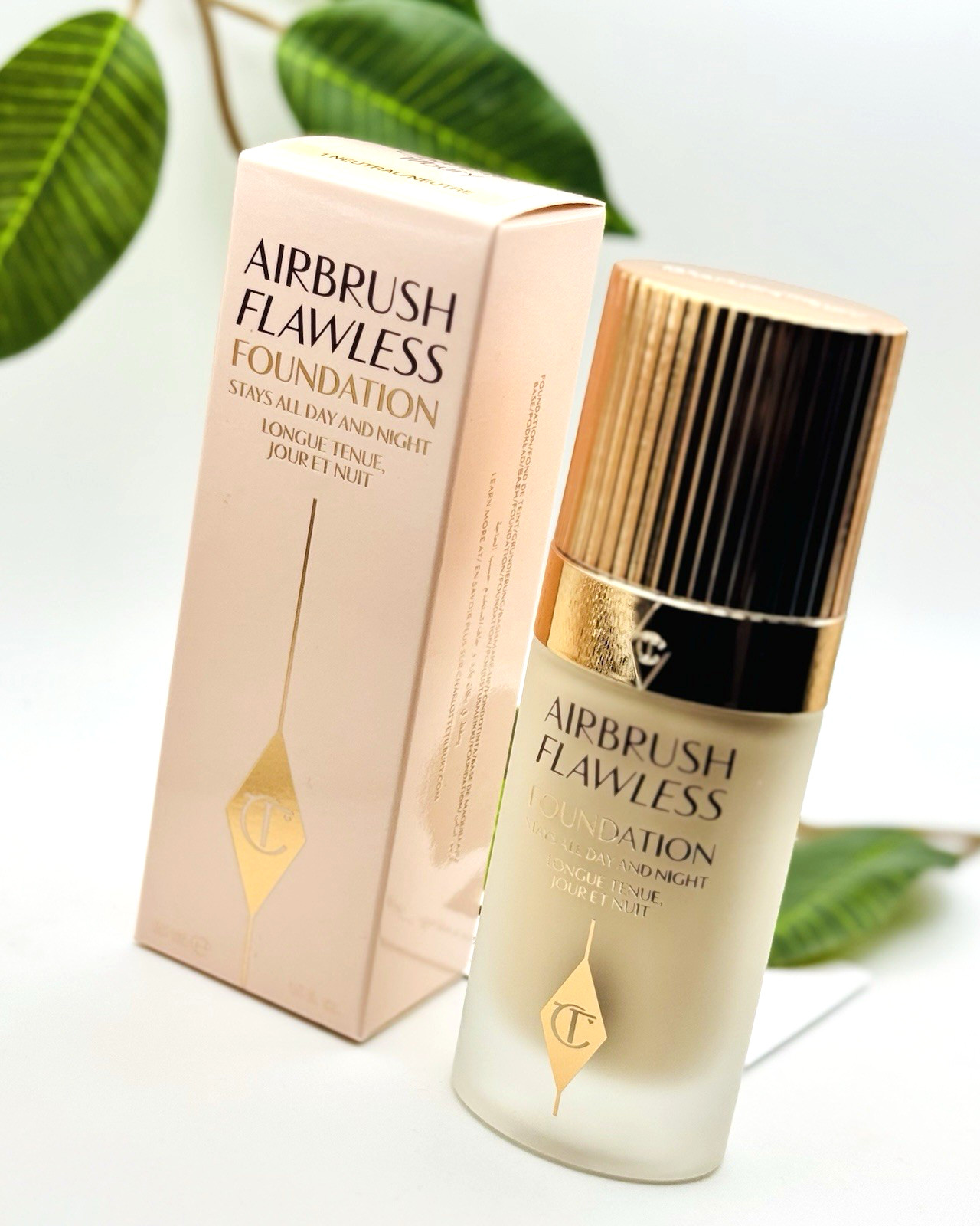 NEW Charlotte Tilbury Airbrush Flawless Foundation 1 Neutral 30ml Boxed 🩷