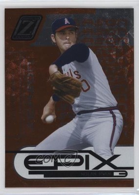 2005 Donruss Zenith Epix Orange Season 140/350 Nolan Ryan #E-24 HOF 7v7