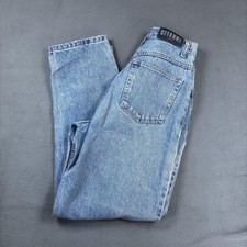 Vintage Gitano Jeans Womens 26 Blue High Rise Tapered Mom Light Wash 90s