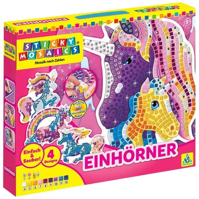 Sticky Mosaics Einhörner