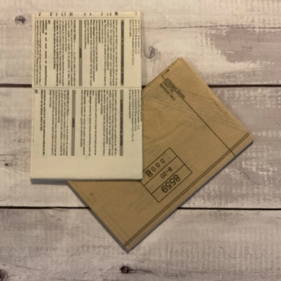 Burda 8559 Sewing Pattern Jacket Vest Front Zipper Misses Sz 8-20 UNCUT - Image 3 of 3