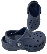 Crocs Clogs Little Boys 8 Slip On Shoes Navy Blue Baya Unisex Casual Outdoor C8