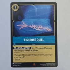 Disney Lorcana Fishbone Quill Item Card Ursula The First Chapter 168/204