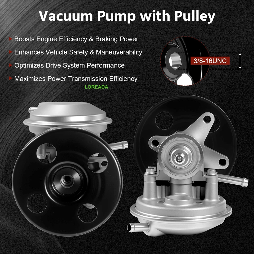 97241035 Vacuum Pump with Pulley for Isuzu NPR NPR-HD L05 L31 LQ4 LY6 L96 3.0L - Image 2 of 4