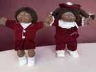 Vintage Cabbage Patch Kids African American Twins Coeco Org Outfits READ