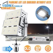 150W LED Retrofit Kits Light AC277-480V Parking Lot Shoebox Replacement Fixtures